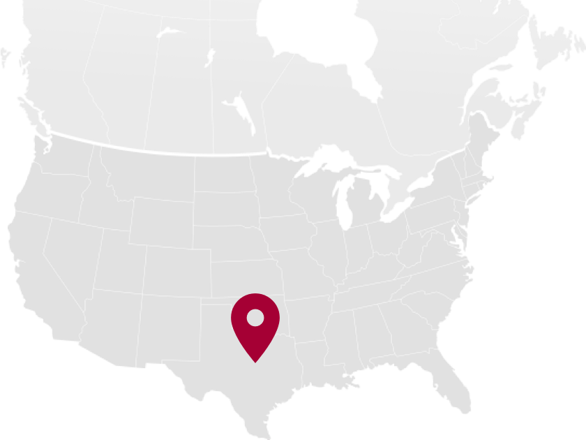 Map point at Huntsville, Alabama